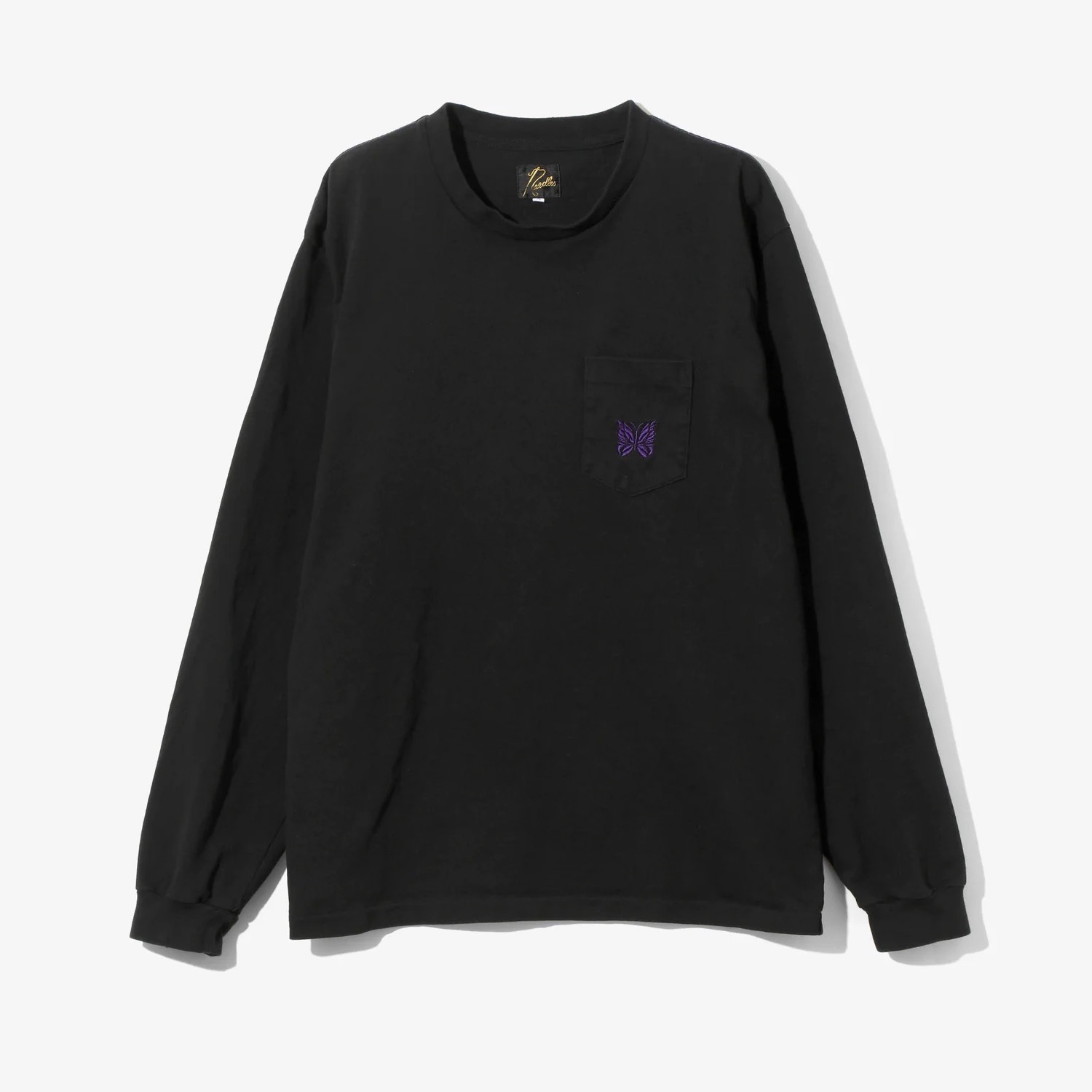 L/S Pocket Tee （NEEDLES） ブラック L Needles / L/S Pocket Tee - Cotton Jersey (Black)