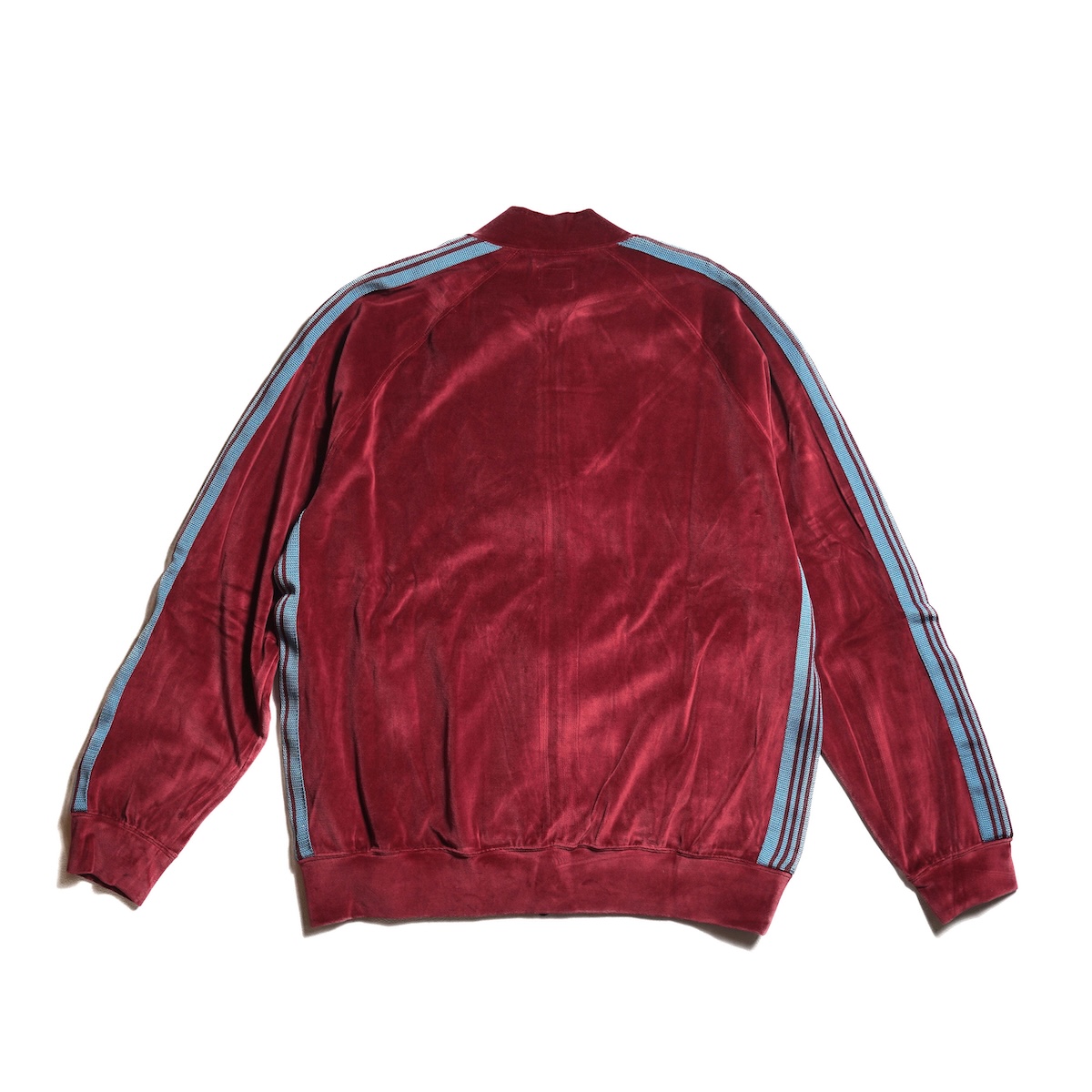 Needles / Rib Collar Track Jacket - C/PE Velour (Burgundy)