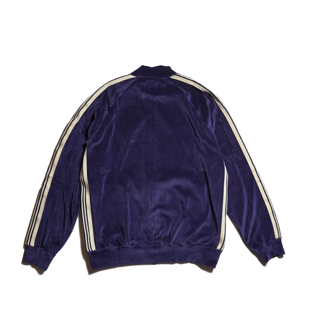 Needles / Rib Collar Track Jacket - C/PE Velour (Navy)