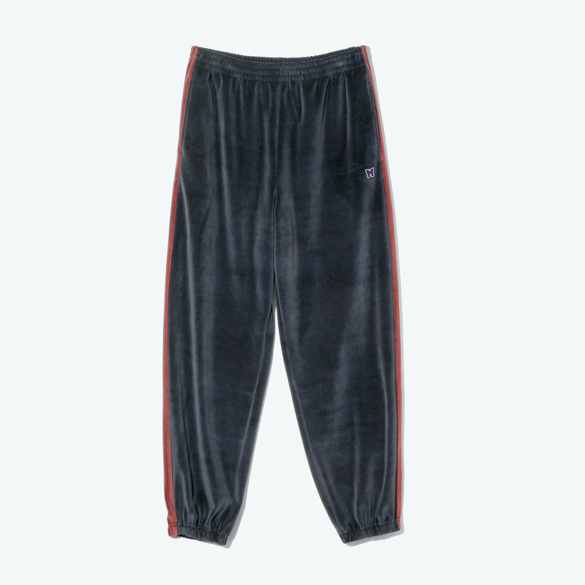 NEEDELS ベロアパンツ Needles ニードルス トラック パンツ ベロア レッド系 XS【中古