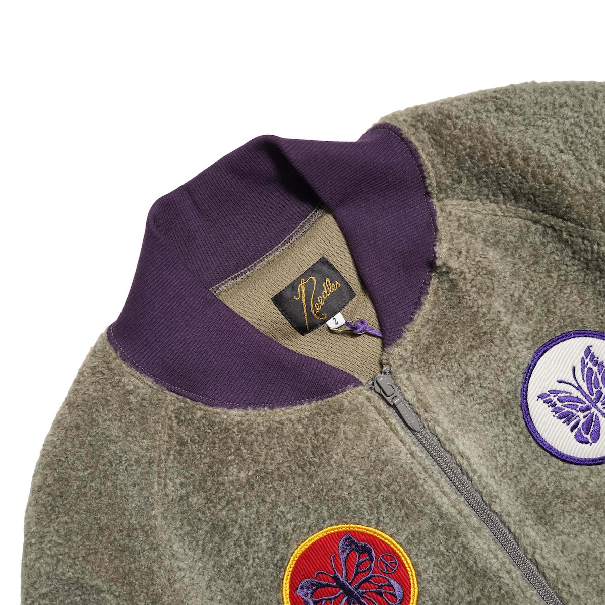 Needles / Souvenir Jacket - Knit Pile (Taupe) ネック