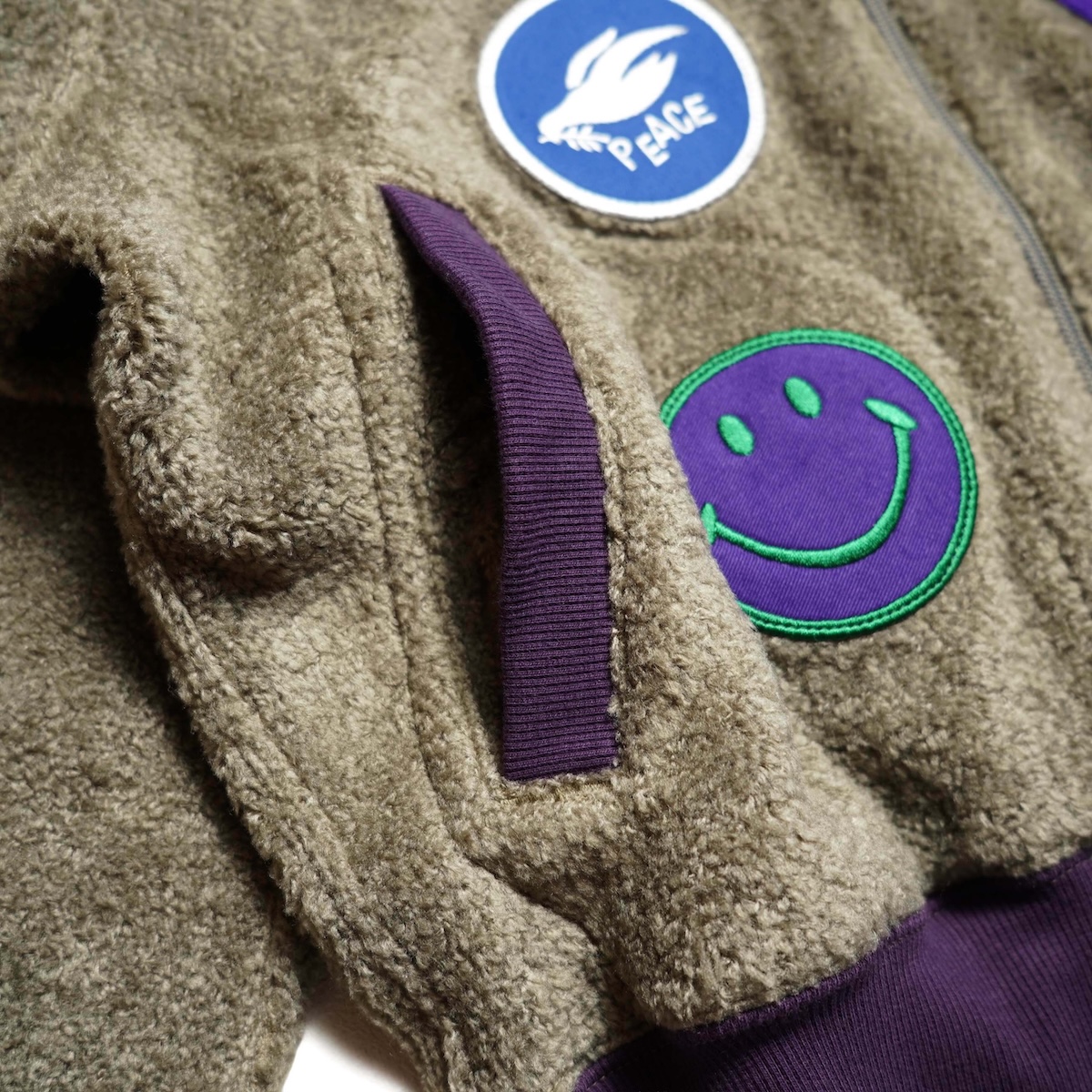 Needles / Souvenir Jacket - Knit Pile (Taupe) ポケット