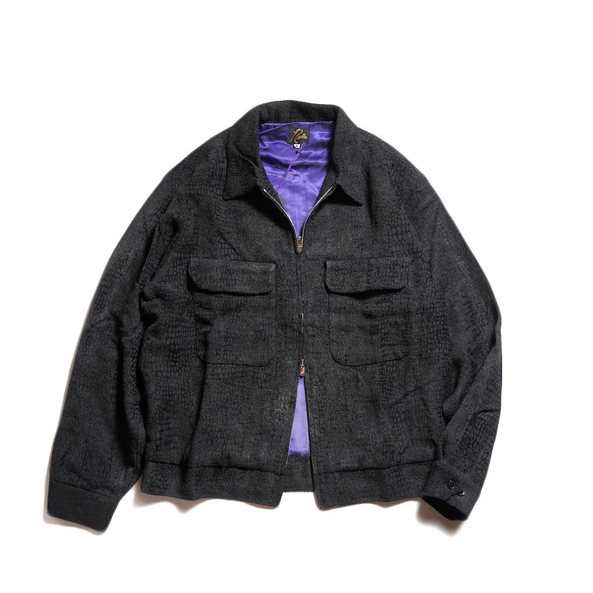 Needles / SPORT JACKET - R/AC Mall Animal Jq (Black) 
