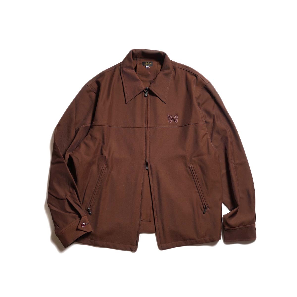 Needles / SPORT JACKET - PE/R/PU CAVALRY TWILL (Brown) 