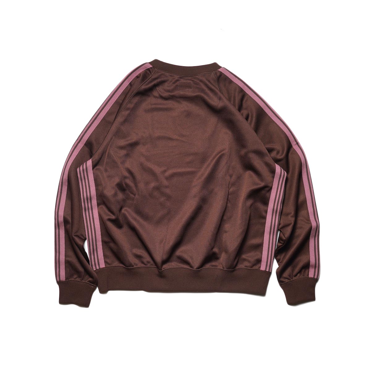 Needles / Track Crew Neck Shirt - Poly Smooth (Brown)