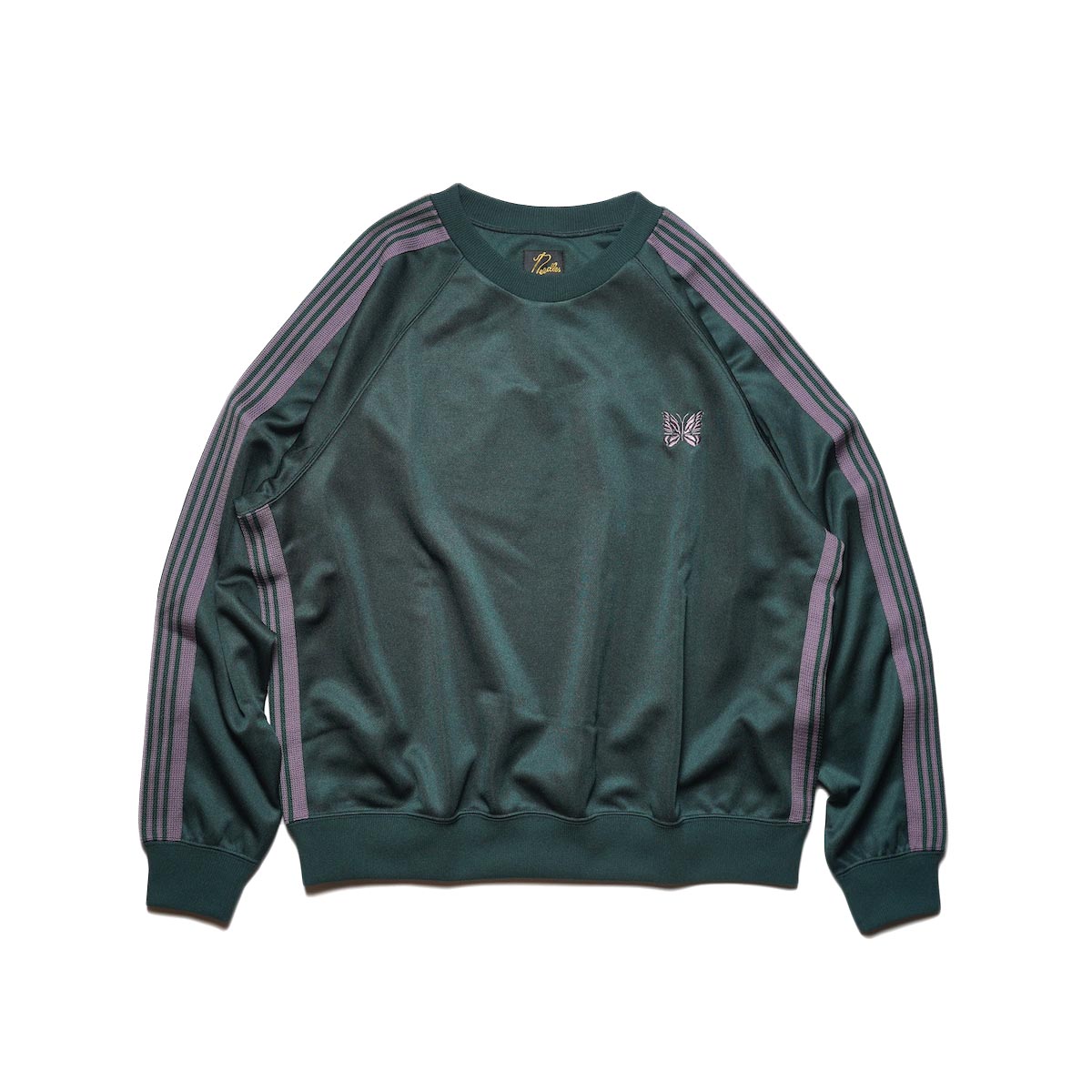 Needles / Track Crew Neck Shirt - Poly Smooth (Green)