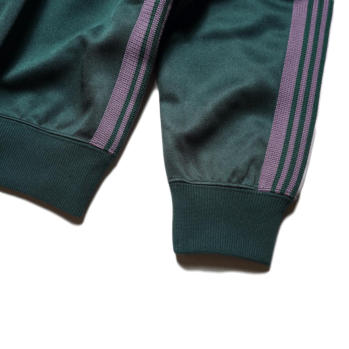 Needles / Track Crew Neck Shirt - Poly Smooth (Green)  裾、袖