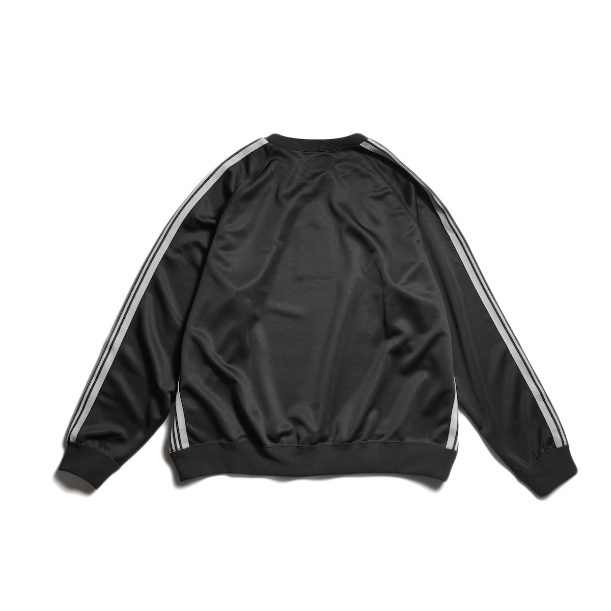 Needles / Track Crew Neck Shirt - Poly Smooth (Charcoal)