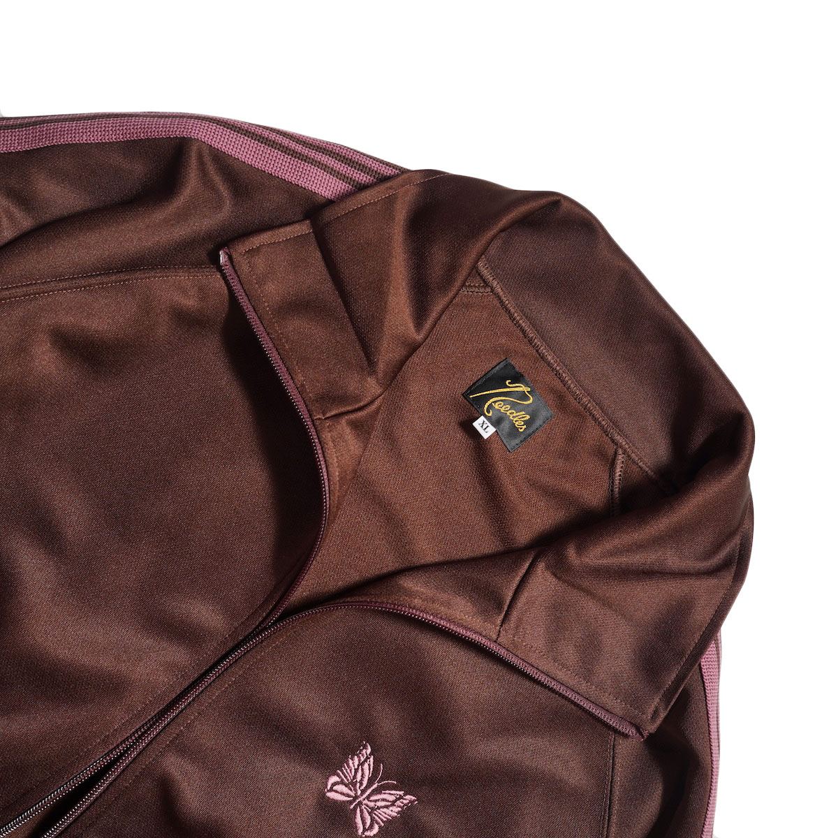 トップス Needles Track Jacket Poly Smooth BROWN Needles『Track Jacket-Poly Smooth』(Brown) – Reggieshop