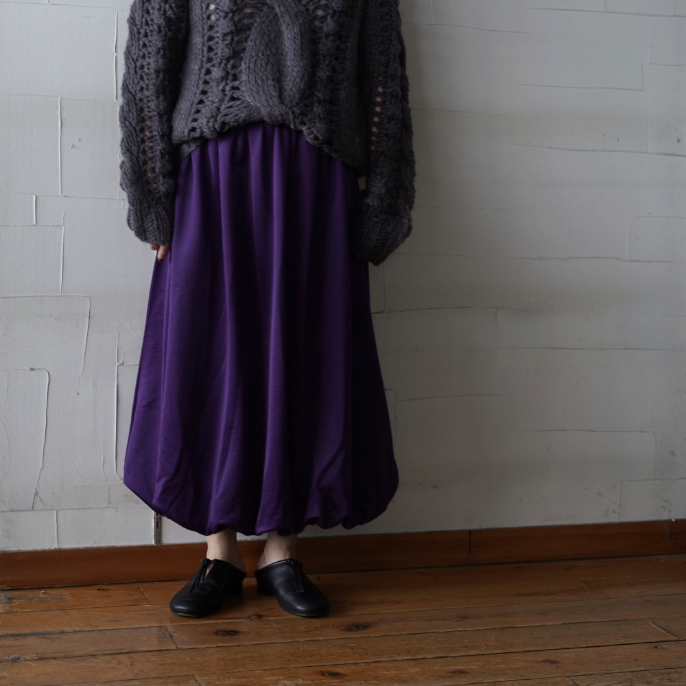 NEEDLES トラックスカート ブラック/パープル Needles / Balloon Track Skirt - Bright Jersey (Purple)
