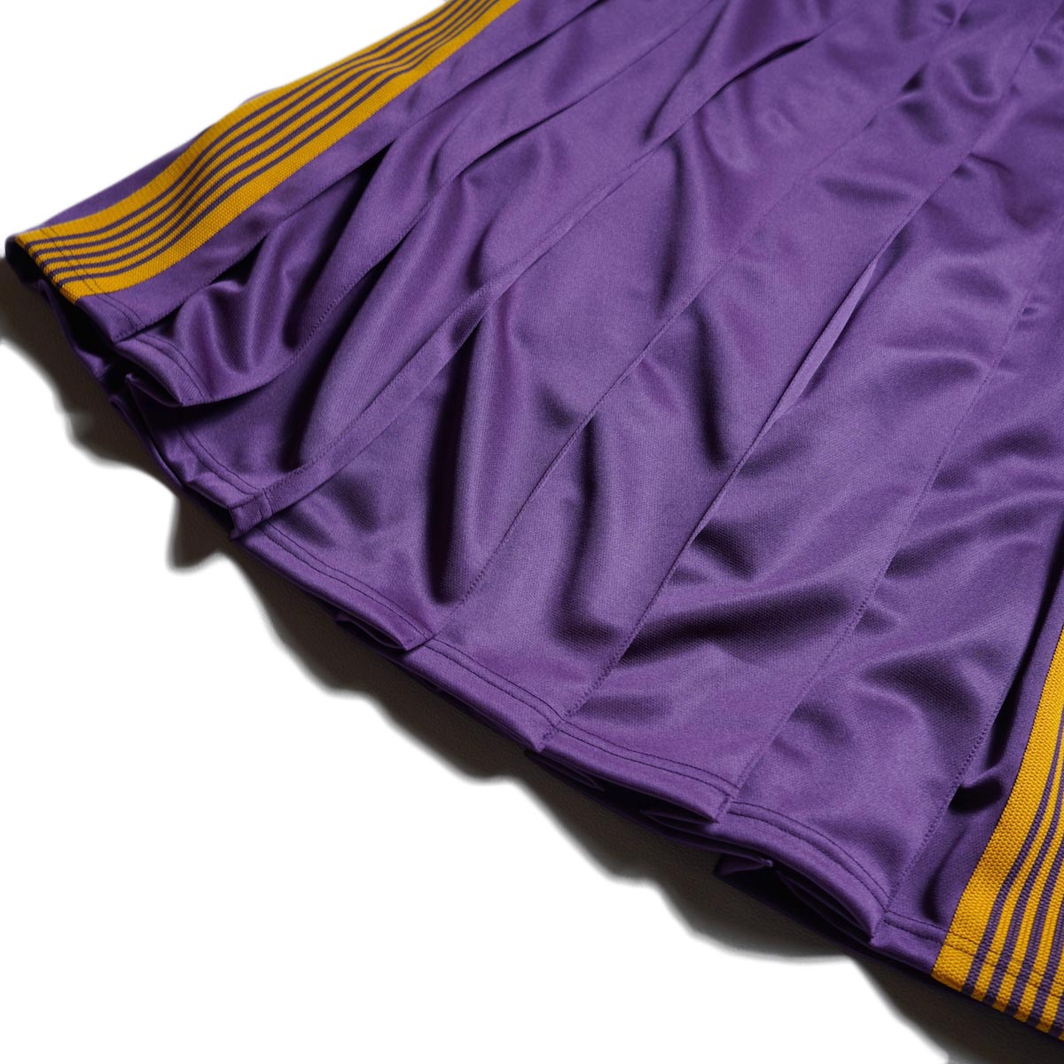 Needles / Pleated Track Skirt - Poly Smooth (Purple)