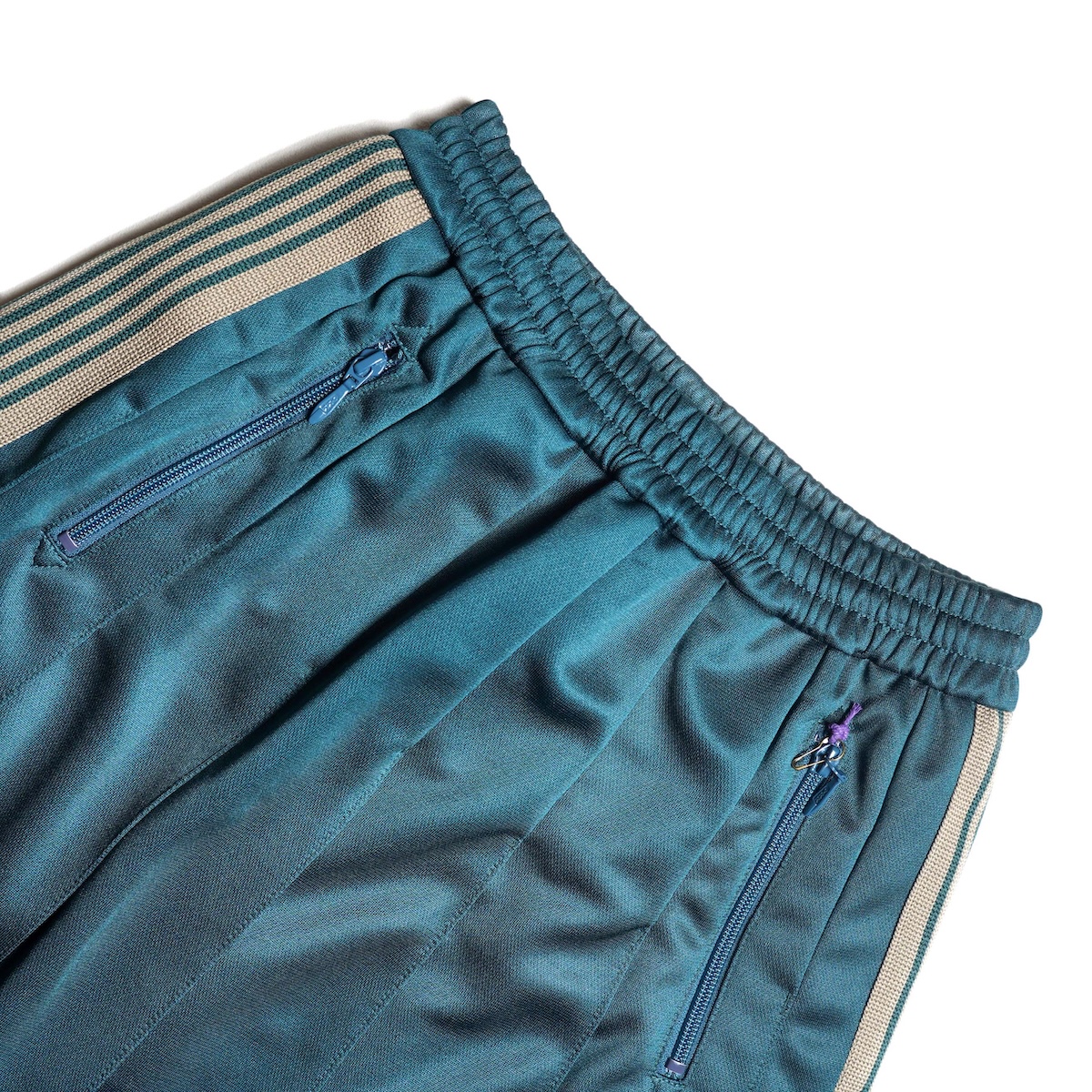 Needles / Pleated Track Skirt - Poly Smooth (Green) ウエスト