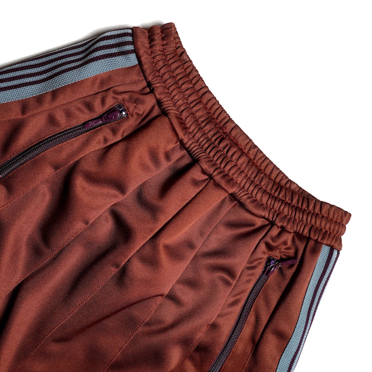 Needles / Pleated Track Skirt - Poly Smooth (Rust) ウエスト