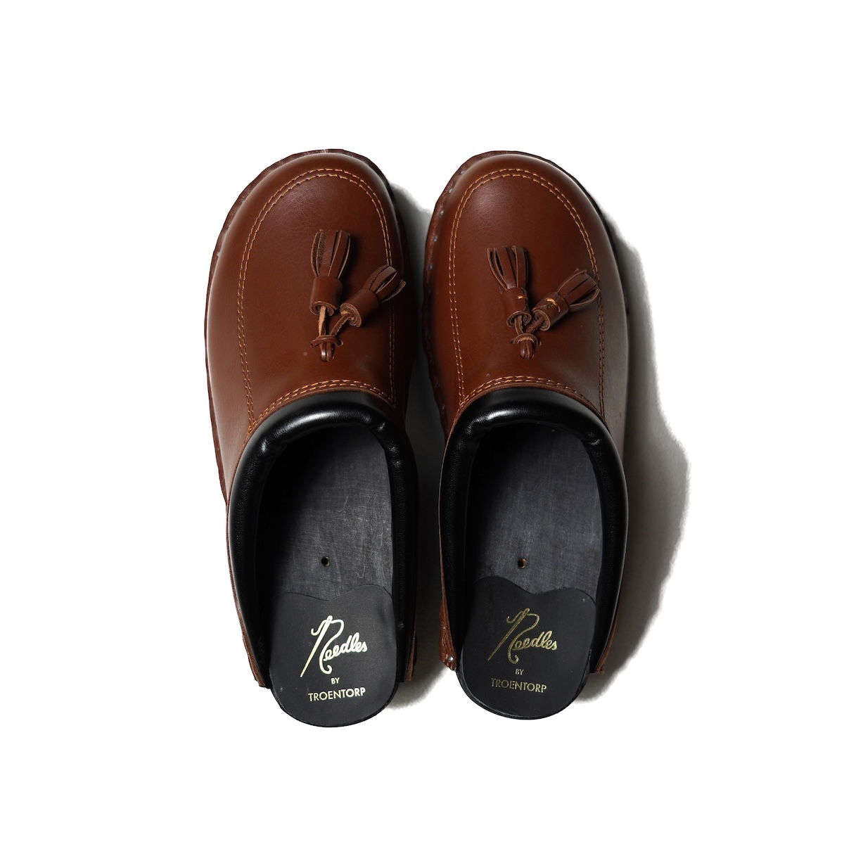 Needles x Troentorp / Swedish Clog - Tassel / Smooth (Brown)