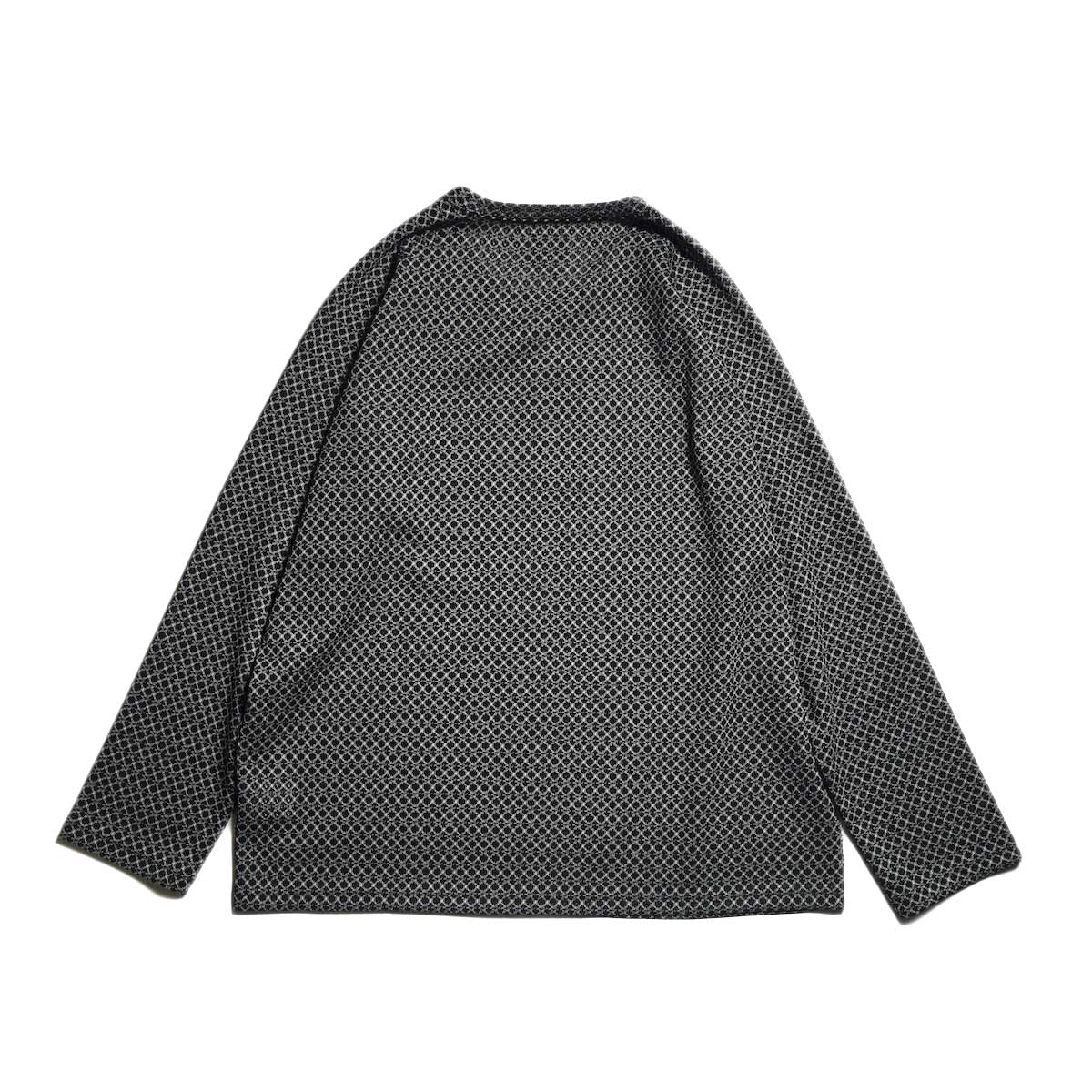 Needles / L/S U-Neck Tee - R/PE Russell (Black/ Natural)