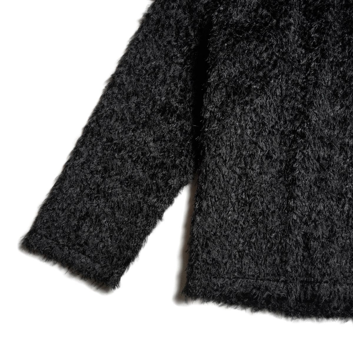 Needles / L/S U Neck Tee - Feather Tulle (Black) 袖