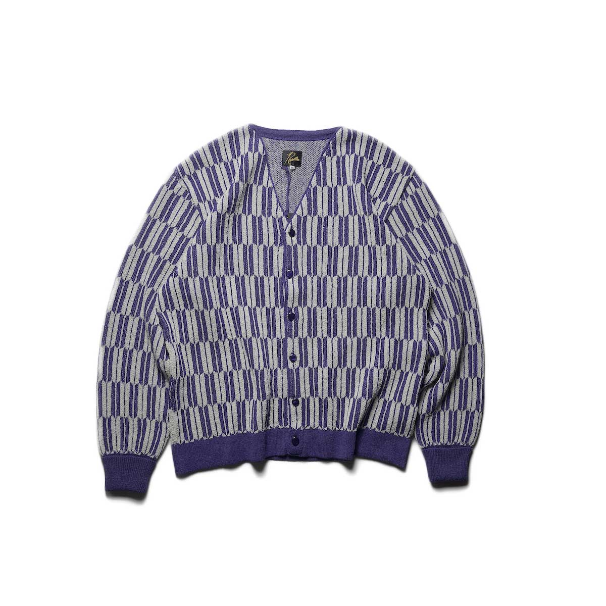 Needles / V Neck Cardigan - Arrow (Purple) 