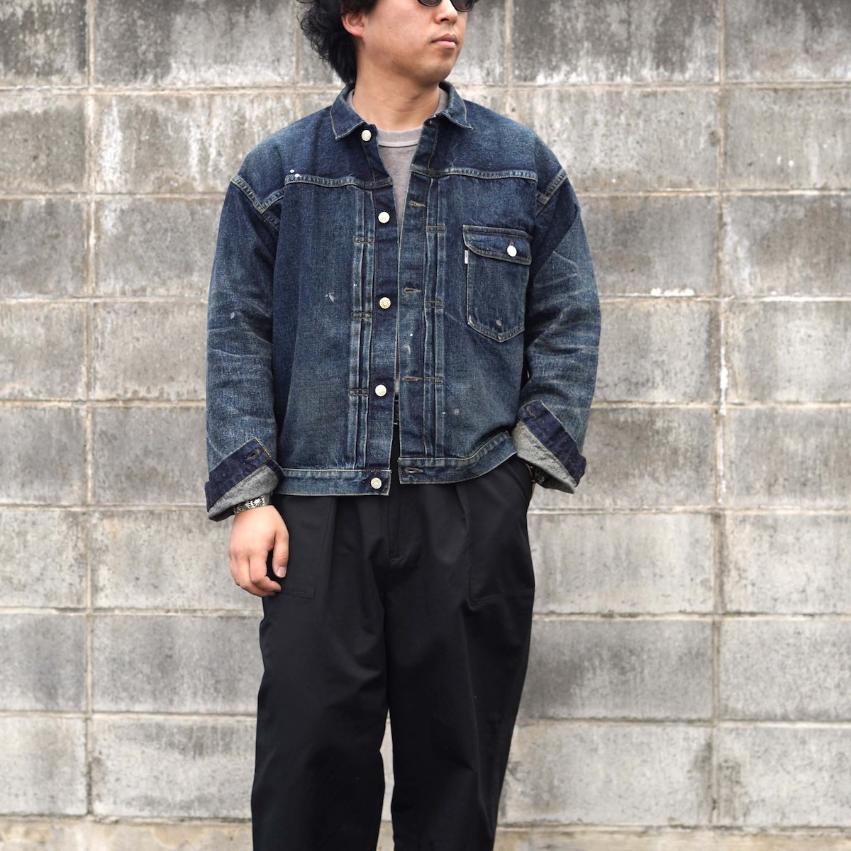 New Manual / #001 T-BACK DENIM JACKET