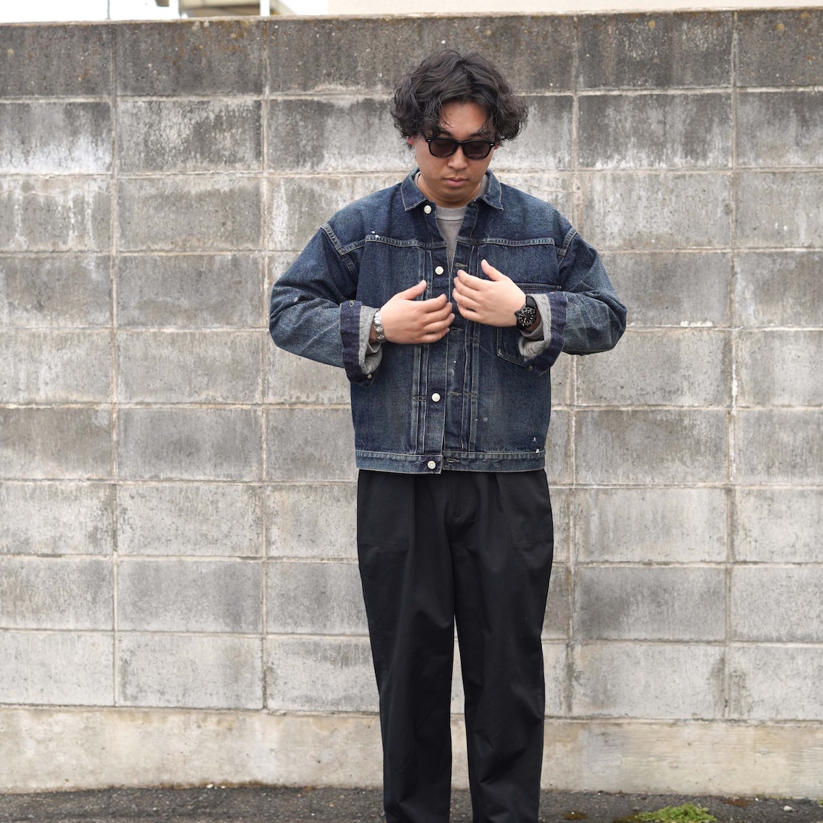 New Manual / #001 T-BACK DENIM JACKET