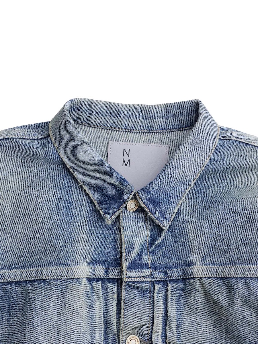 New Manual / WWⅡ LV T-BACK JACKET (Indigo) 襟元