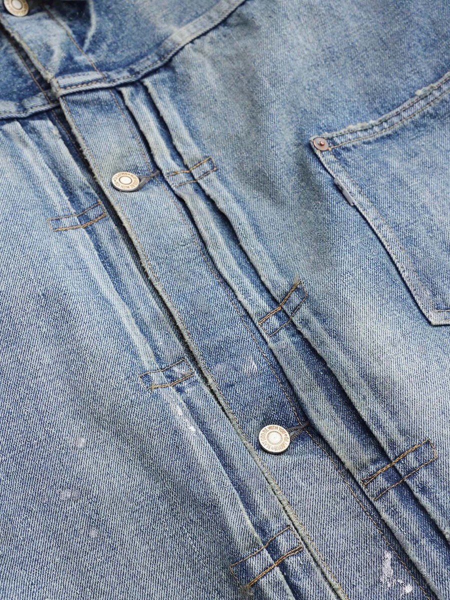 New Manual / WWⅡ LV T-BACK JACKET (Indigo) ボタン