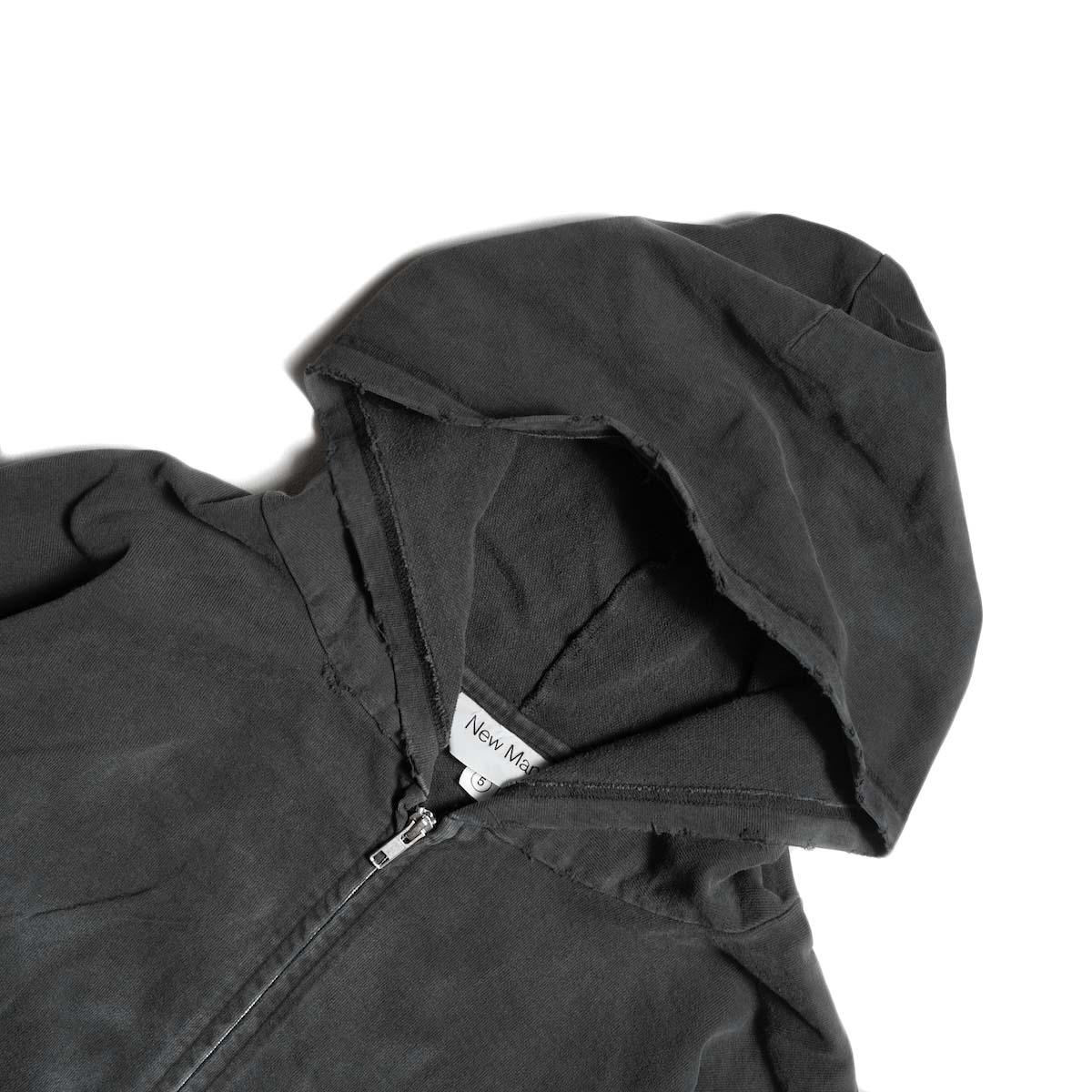 New Manual / VINTAGE WASHED ZIP HOODIE (Blk)