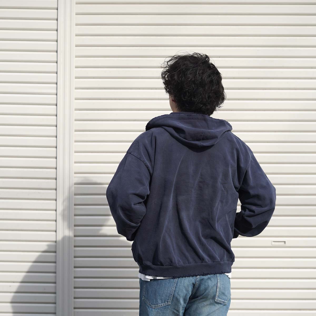 New Manual / VINTAGE WASHED ZIP HOODIE (Blk)