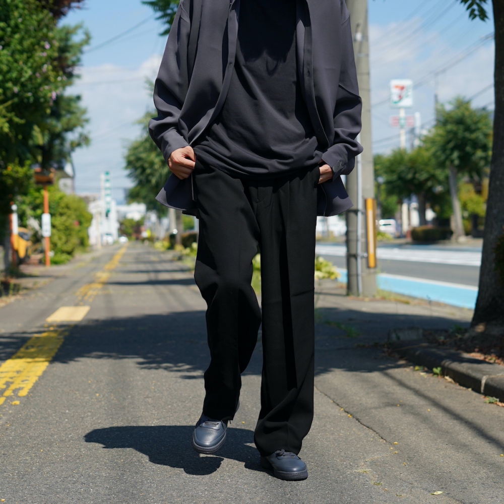 美品 〈H〉RAYON NAYLON EASY WIDE PANTS ブラウン hemp rayon wide pants – miele grande
