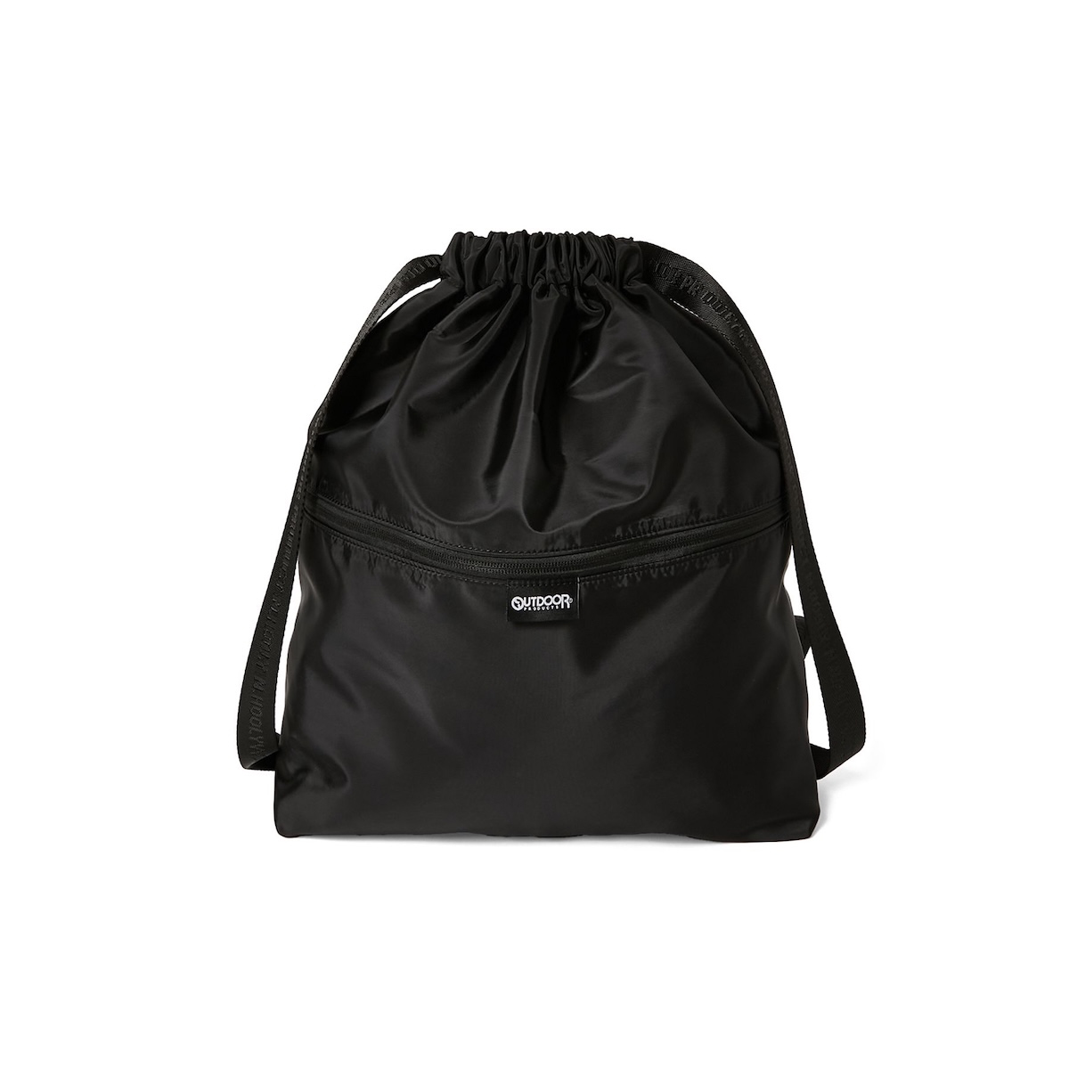 N.HOOLYWOOD COMPILE × OUTDOOR PRODUCTS /  2261-AC03 DRAWSTRING BACKPACK (Black) 