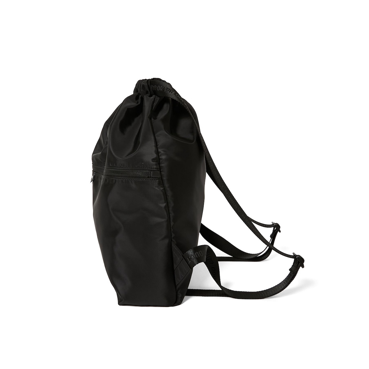 N.HOOLYWOOD COMPILE × OUTDOOR PRODUCTS /  2261-AC03 DRAWSTRING BACKPACK (Black)  サイド