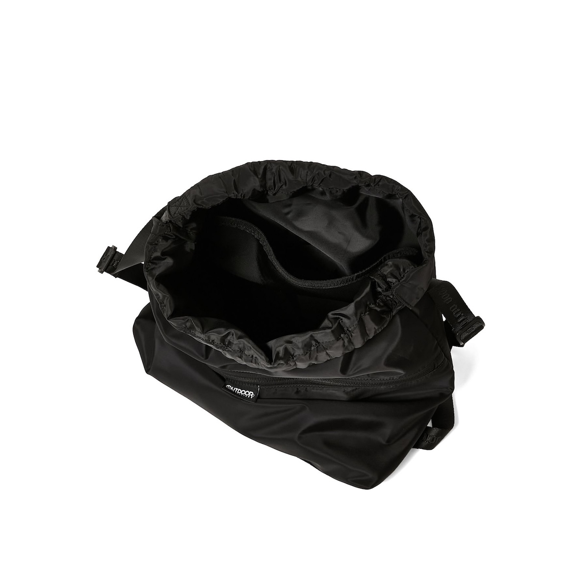 N.HOOLYWOOD COMPILE × OUTDOOR PRODUCTS /  2261-AC03 DRAWSTRING BACKPACK (Black)  メイン収納部
