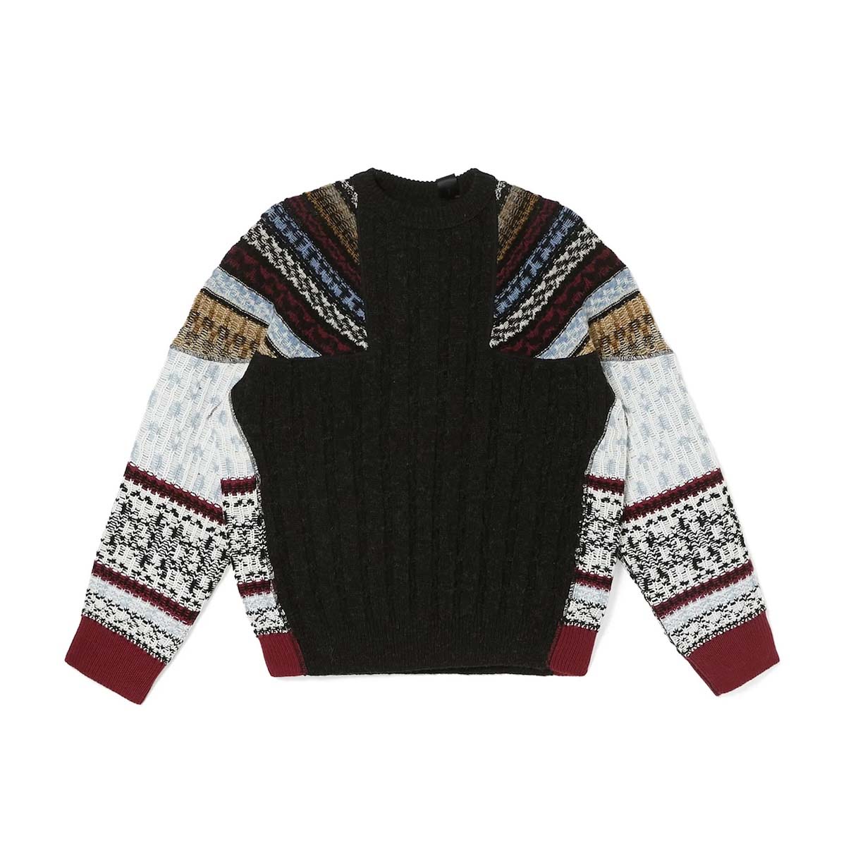 N.HOOLYWOOD / 2262-KT20-030 NORDIC PATTERN KNIT (Charcoal)  B面-正面
