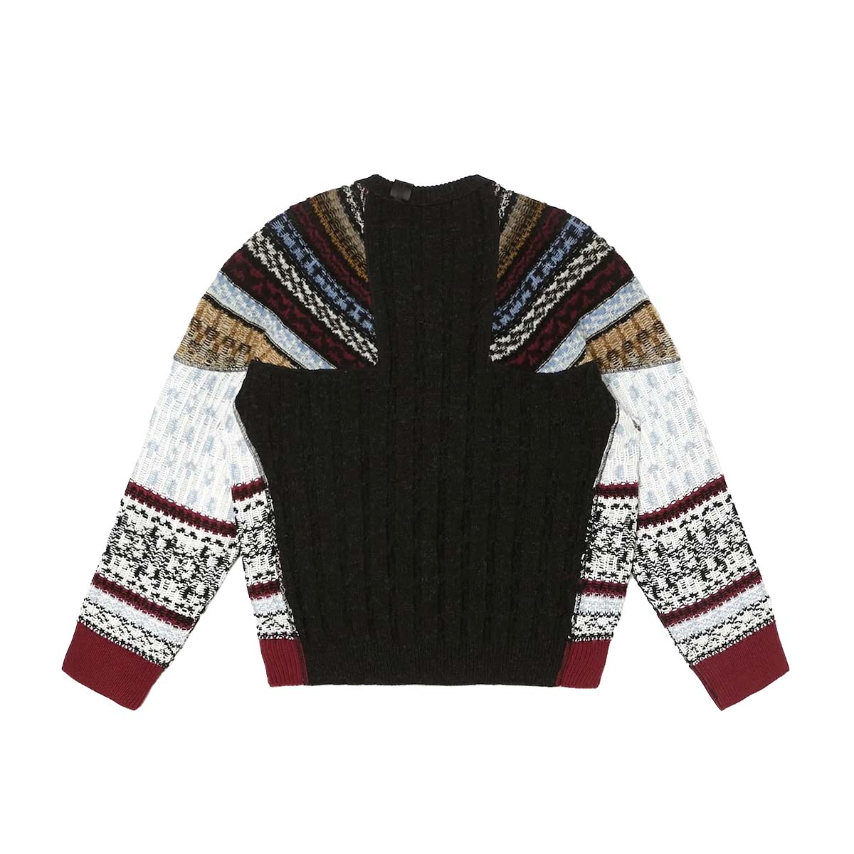 N.HOOLYWOOD / 2262-KT20-030 NORDIC PATTERN KNIT (Charcoal)  B面-背面