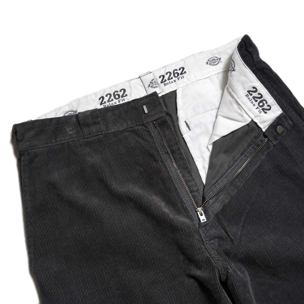N.HOOLYWOOD COMPILE × Dickies / 2262-PT40-027 CORDUROY PANTS (Charcoal) ファスナー