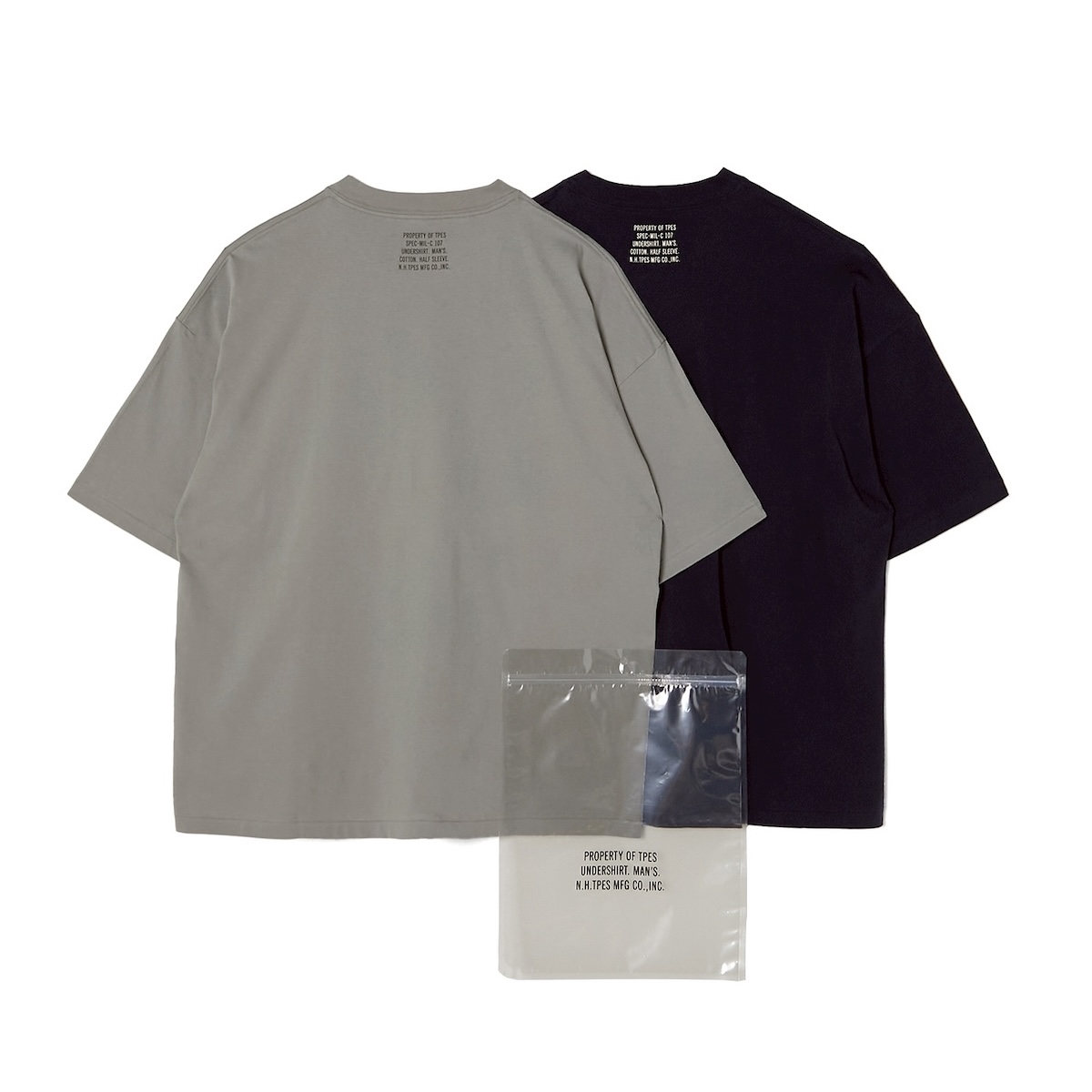 N.HOOLYWOOD / 9251-CS56-016 2PACK T-SHIRT (Gray / Navy)