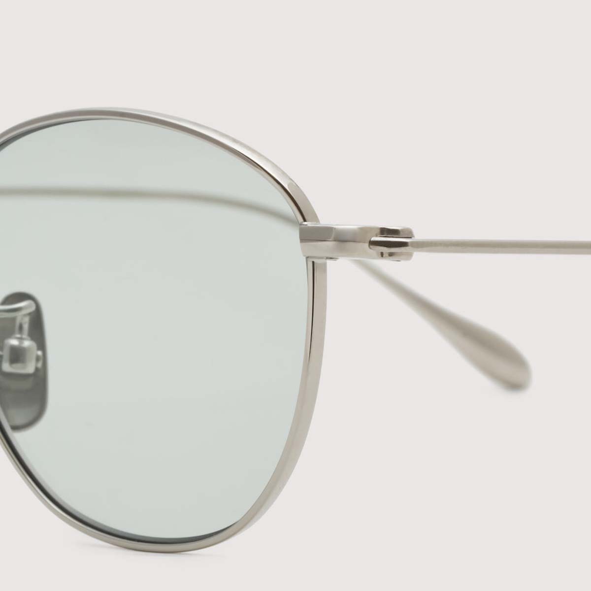 NOCHINO OPTICAL / NOCHINO-N13 "KOUGETU"#2 (PLUTINUM SILVER × GREY GREEN to D.GREY 調光レンズ) 丁番