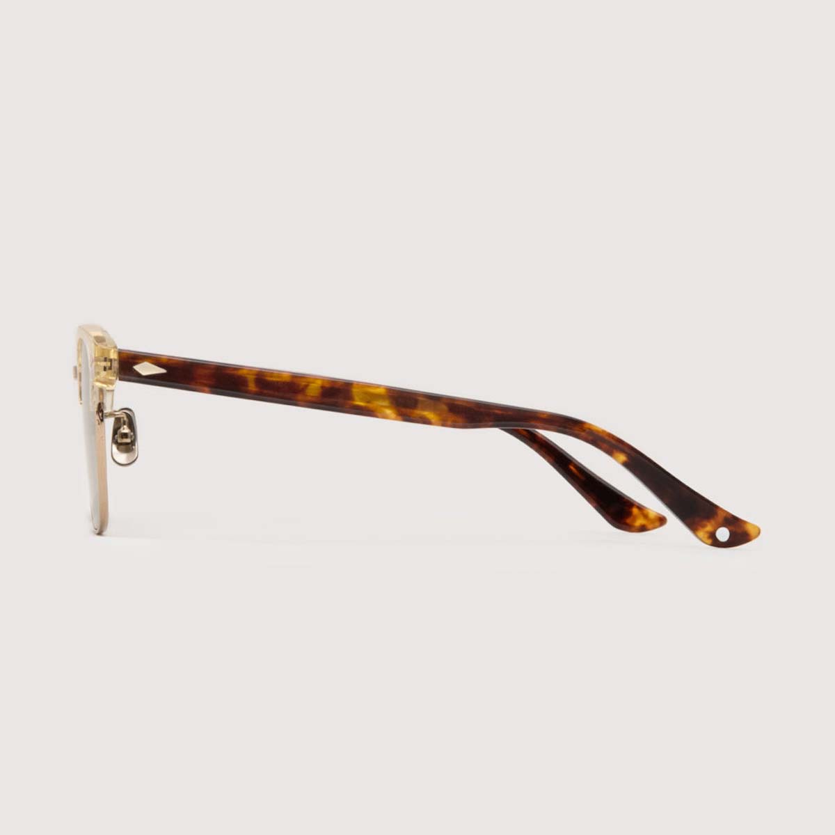 NOCHINO OPTICAL / NOCHINO-N3 "YUGEN"#5 (Citron & Amber &Champagne Gold × L.Smoke Green 非調光) サイド
