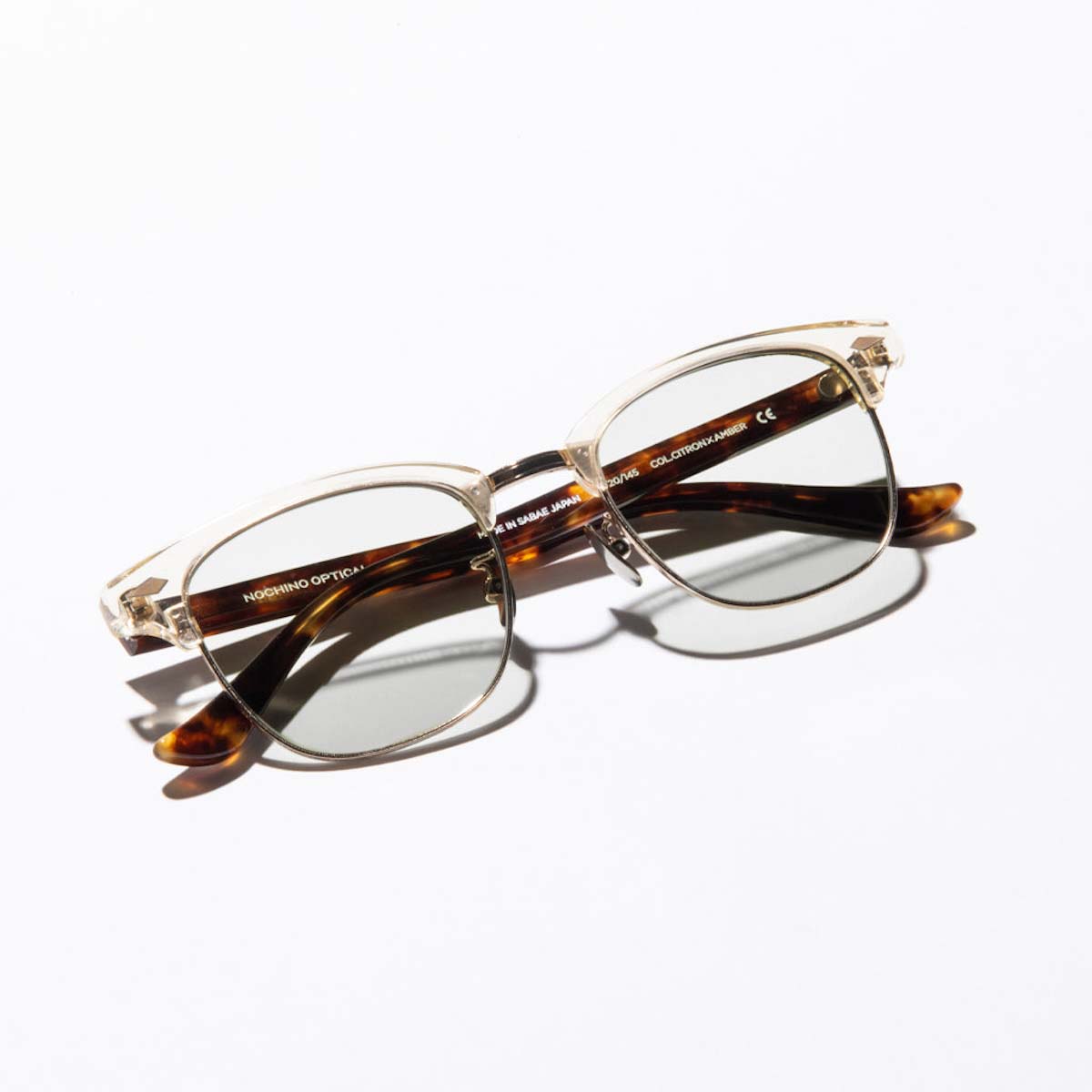 NOCHINO OPTICAL / NOCHINO-N3 "YUGEN"#5 (Citron & Amber &Champagne Gold × L.Smoke Green 非調光) イメージ
