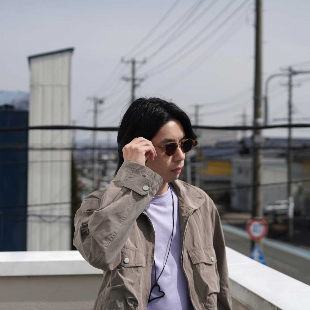 nonnative / OFFICER SUNGLASSES by KANEKO OPTICAL (Black)