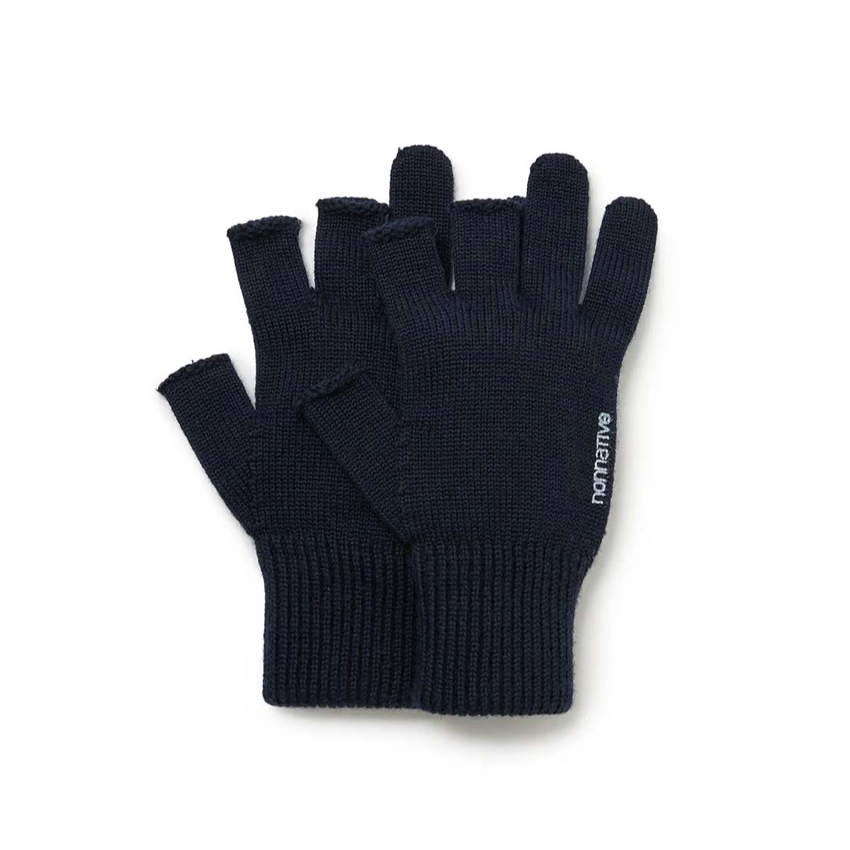 nonnative / HIKER FINGERLESS GLOVES WOOL YARN (Navy)