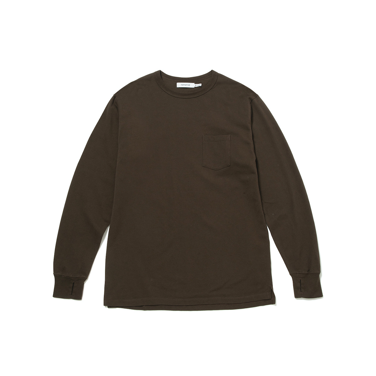 トップス nonnative DWELLER L/S TEE COTTON JERSEY nonnative (ノンネイティブ) DWELLER L/S TEE BORDER COTTON