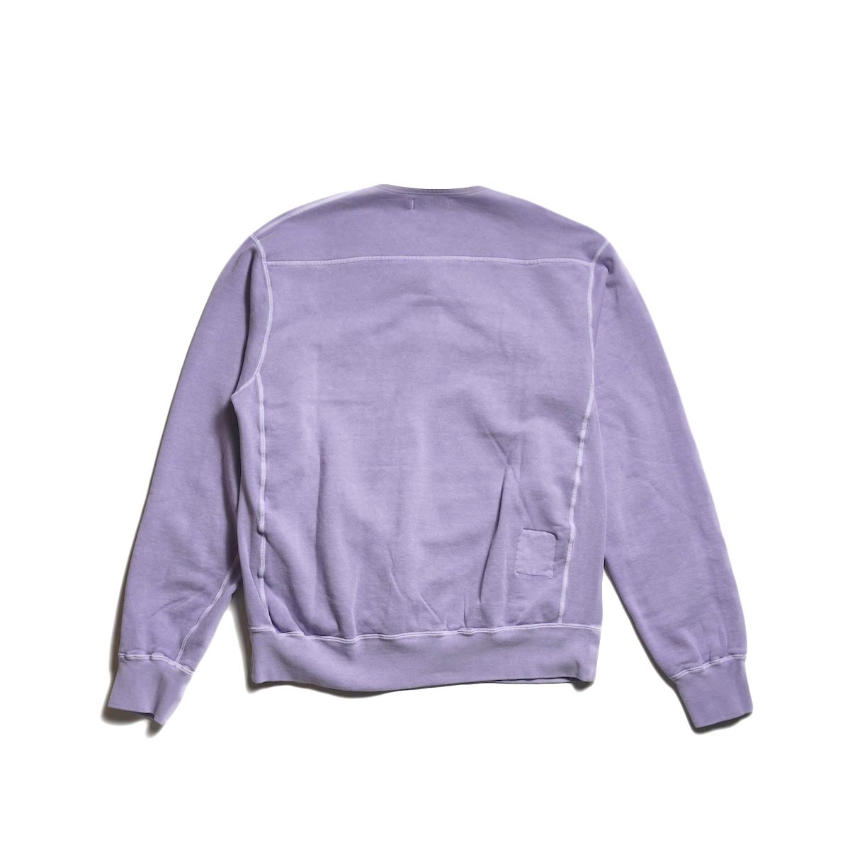 nonnative / HIKER HALF ZIP PULLOVER COTTON SWEAT PIGMENT DYE (Purple)