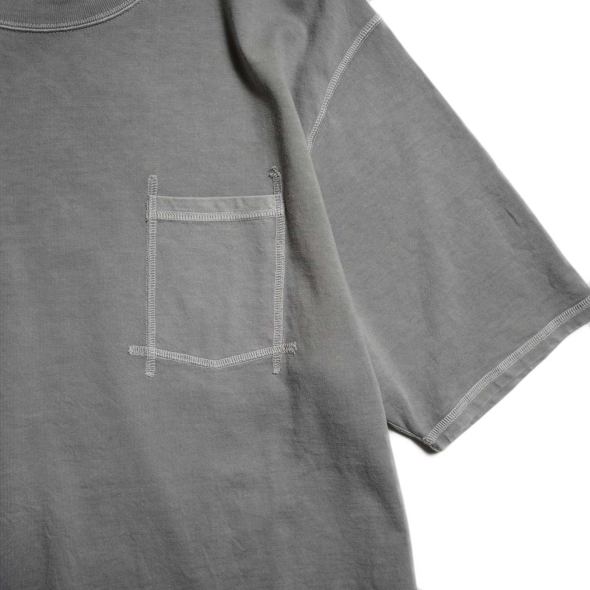 nonnative / DWELLER S/S TEE COTTON JERSEY PIGMENT DYE (Gray)