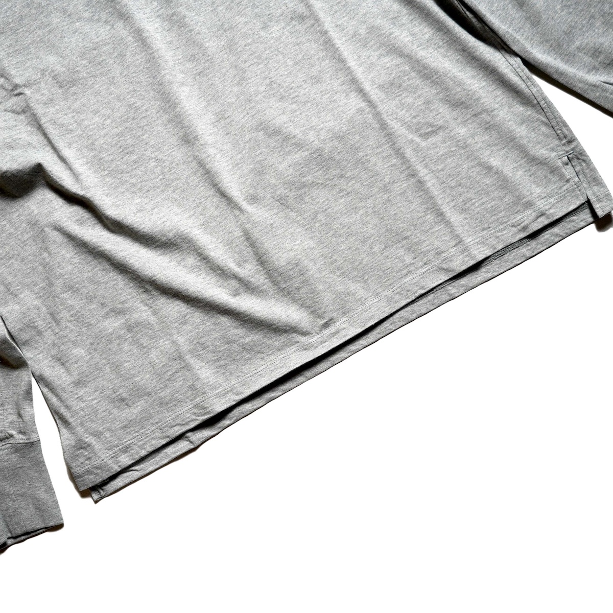 nonnative / TROOPER L/S HENRY NECK TEE COTTON JERSEY (H.Gray)