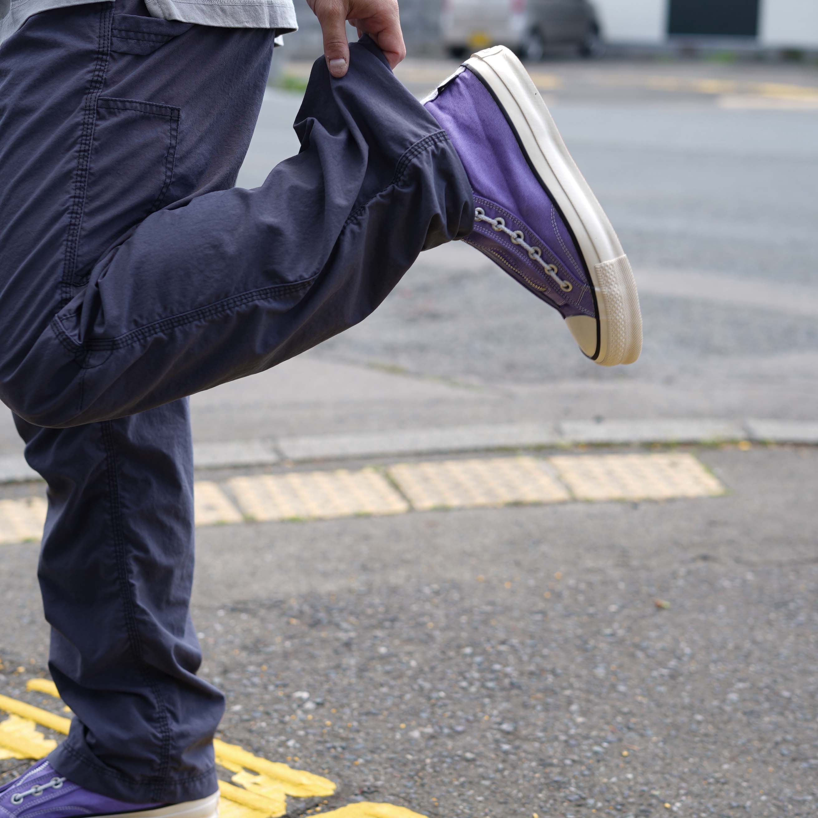 SPINGLE × nonnative / DWELLER TRAINER 2 HI COTTON CANVAS OVERDYED 