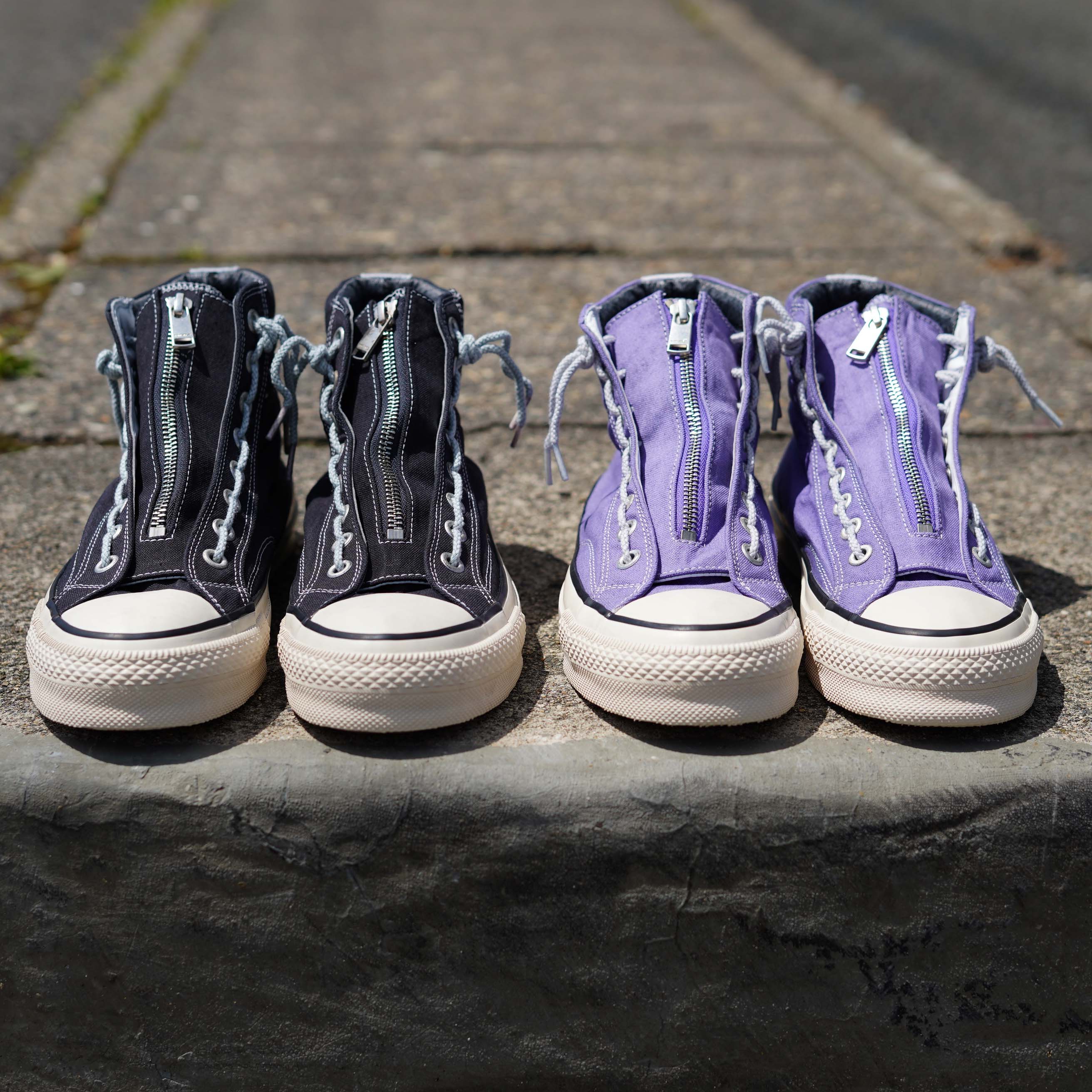 SPINGLE × nonnative / DWELLER TRAINER 2 HI COTTON CANVAS OVERDYED 