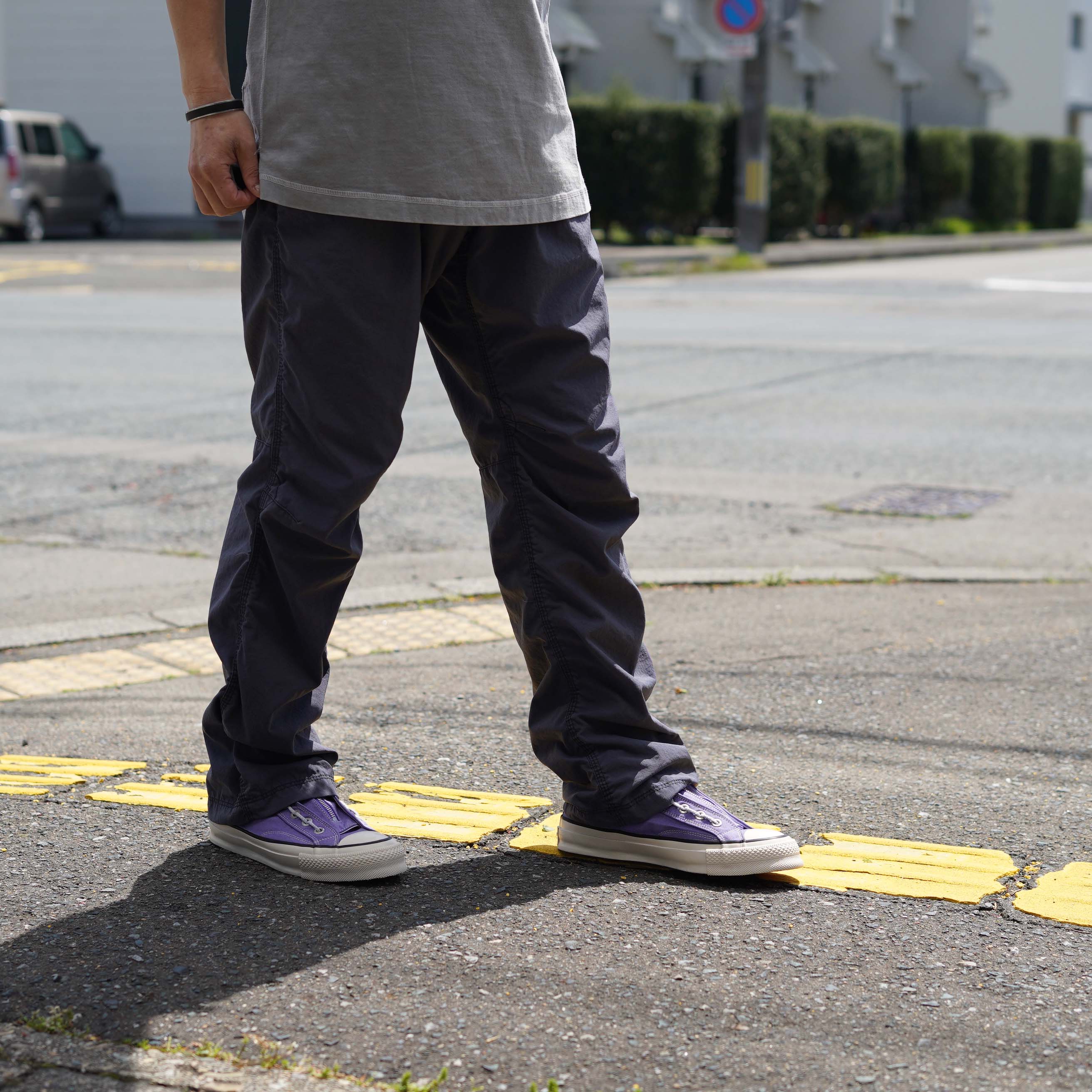 SPINGLE × nonnative / DWELLER TRAINER 2 HI COTTON CANVAS OVERDYED 