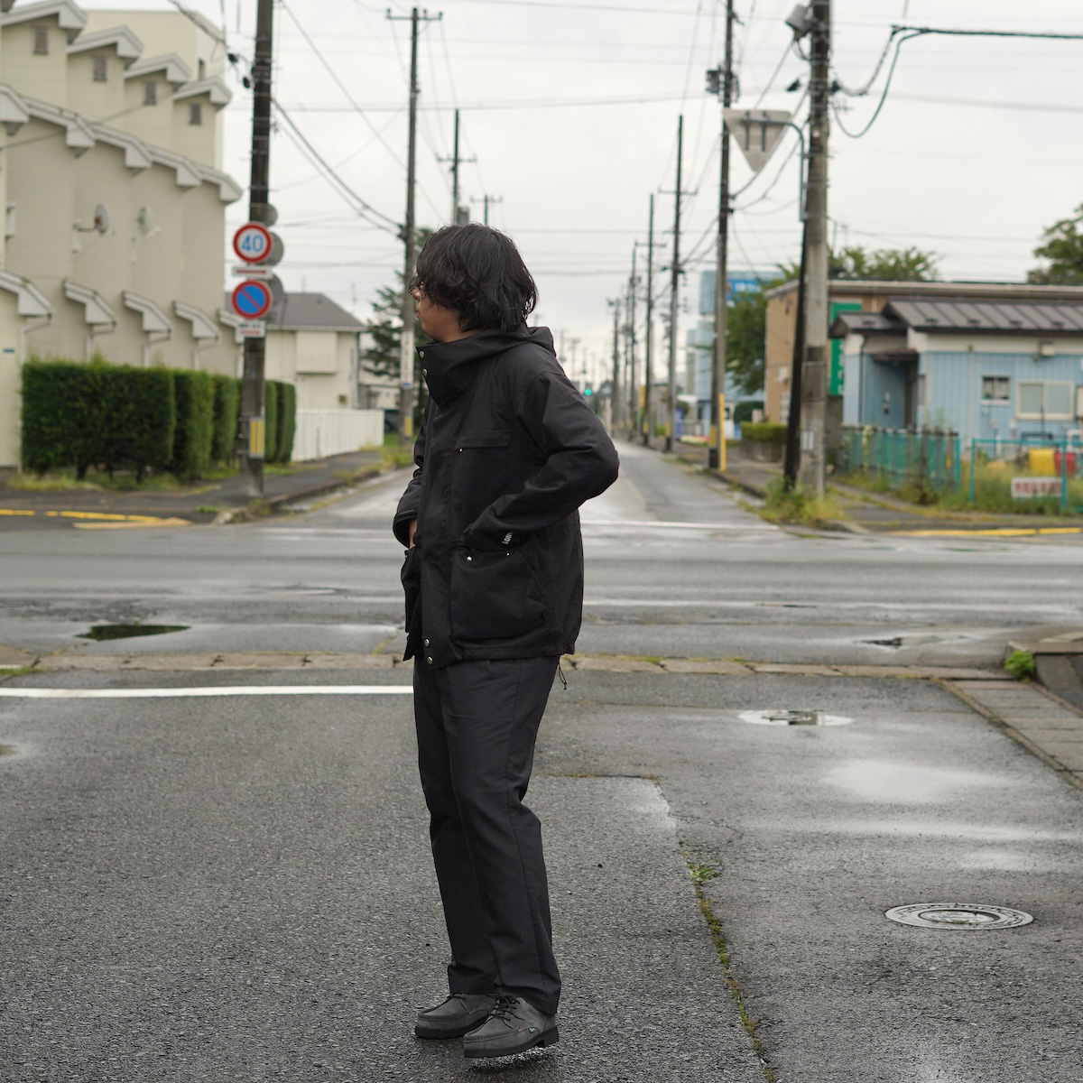 nonnative / EXPLORER JACKET N/P TWILL GORE-TEX 2L (Black)