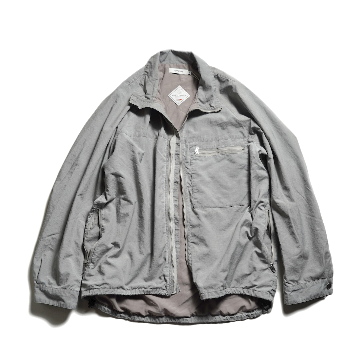 nonnative / HIKER FULL ZIP JACKET NYLON RIPSTOP PIGMENT DYE WITH