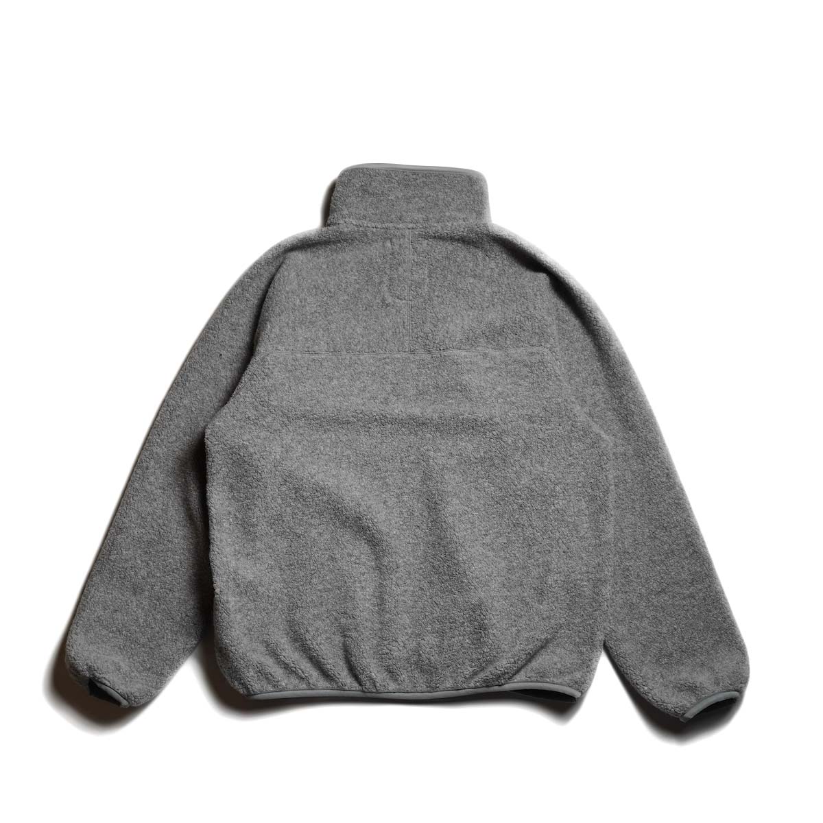 nonnative / HIKER FULL ZIP BROUSON WOOL POLY NYLON PILE (H.Gray) 背面